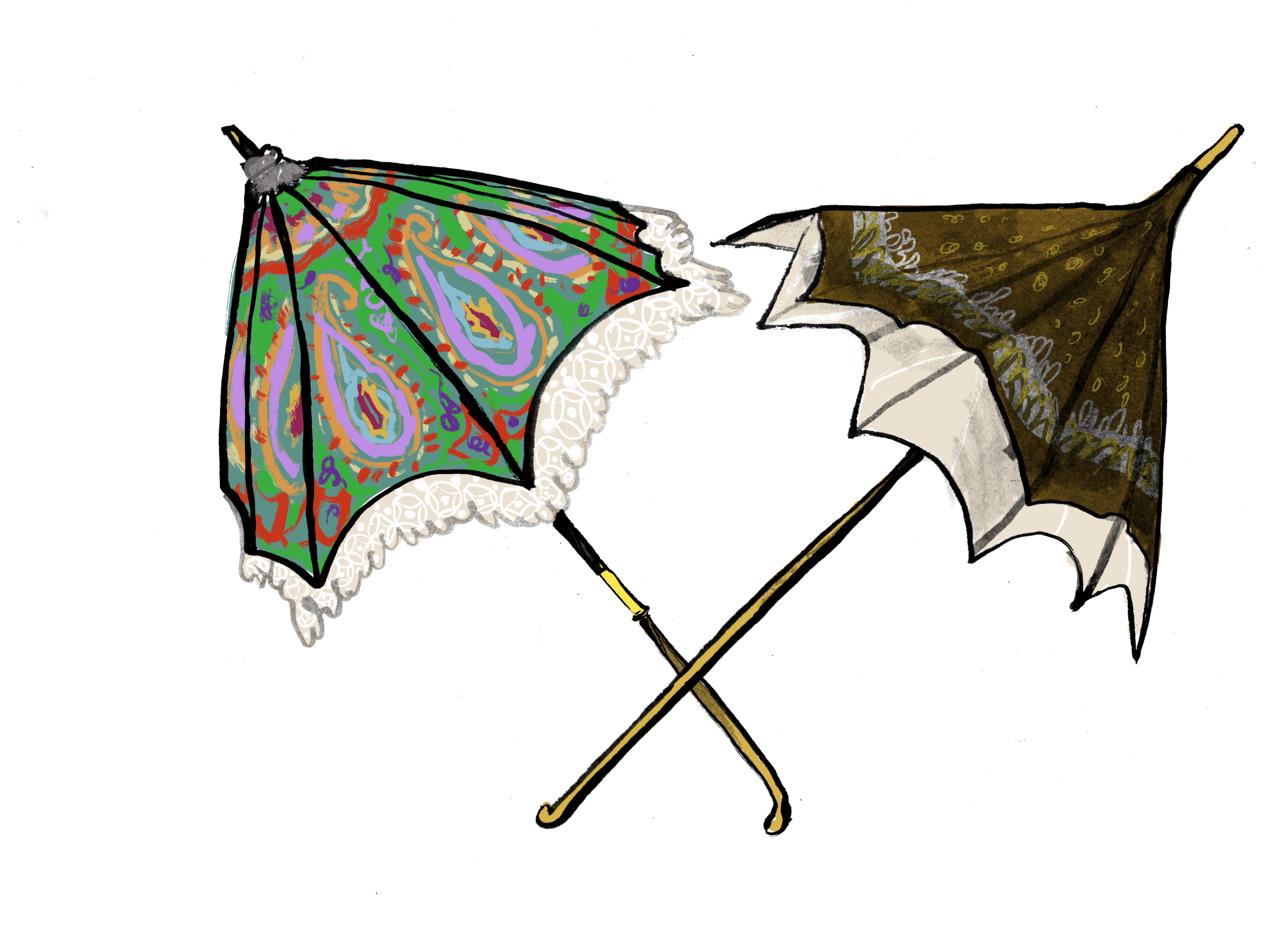 Carriage parasols